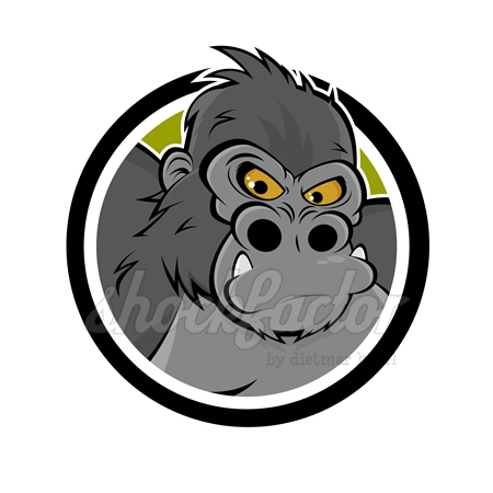 Gorilla Logo Clipart Cartoon