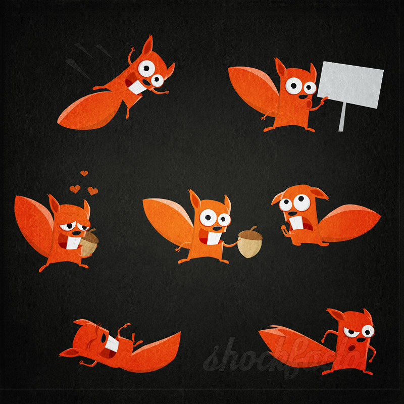 Eichhörnchen Clipart Cartoon Comic