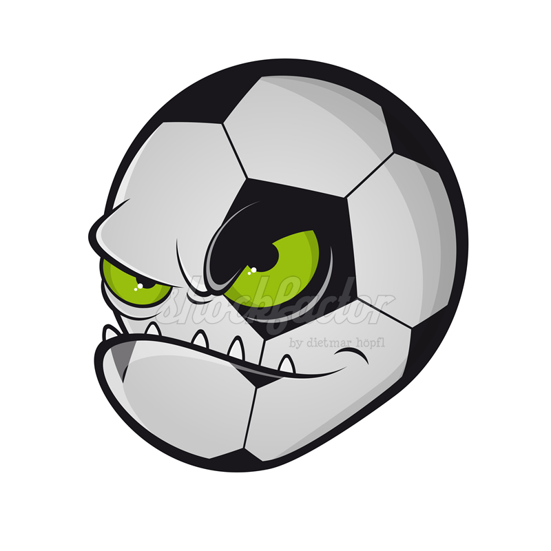 Fußball Maskottchen Böse