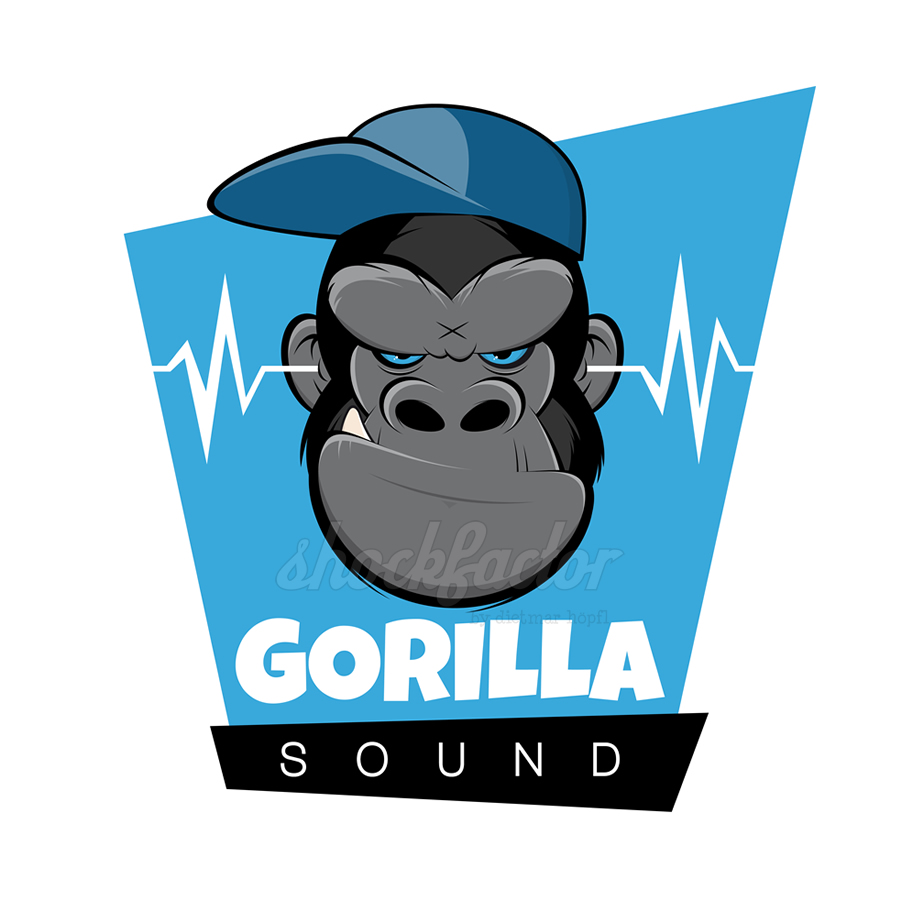 Gorilla Logo Affe