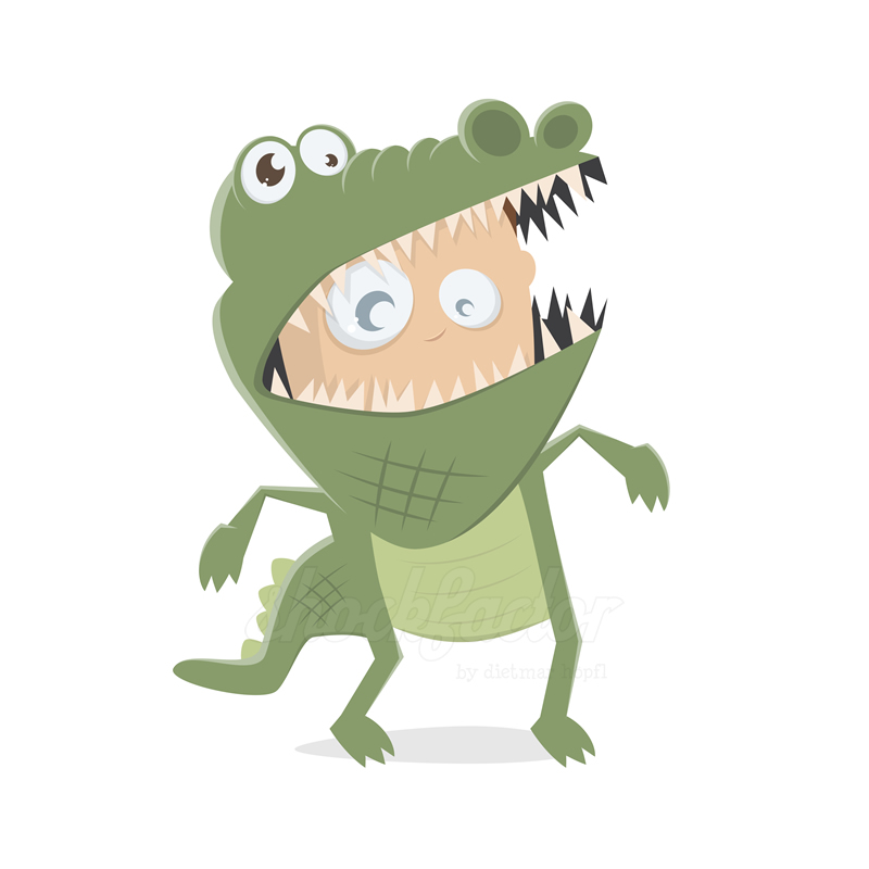 Krokodil Clipart Kostüm
