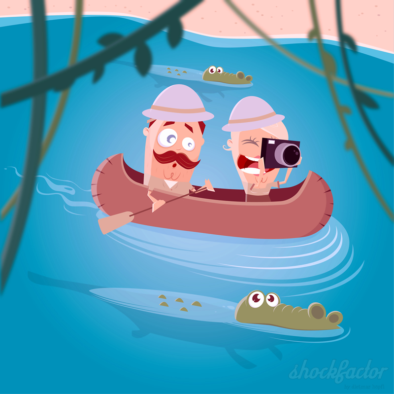 Krokodil Fluss Safari Abenteuer