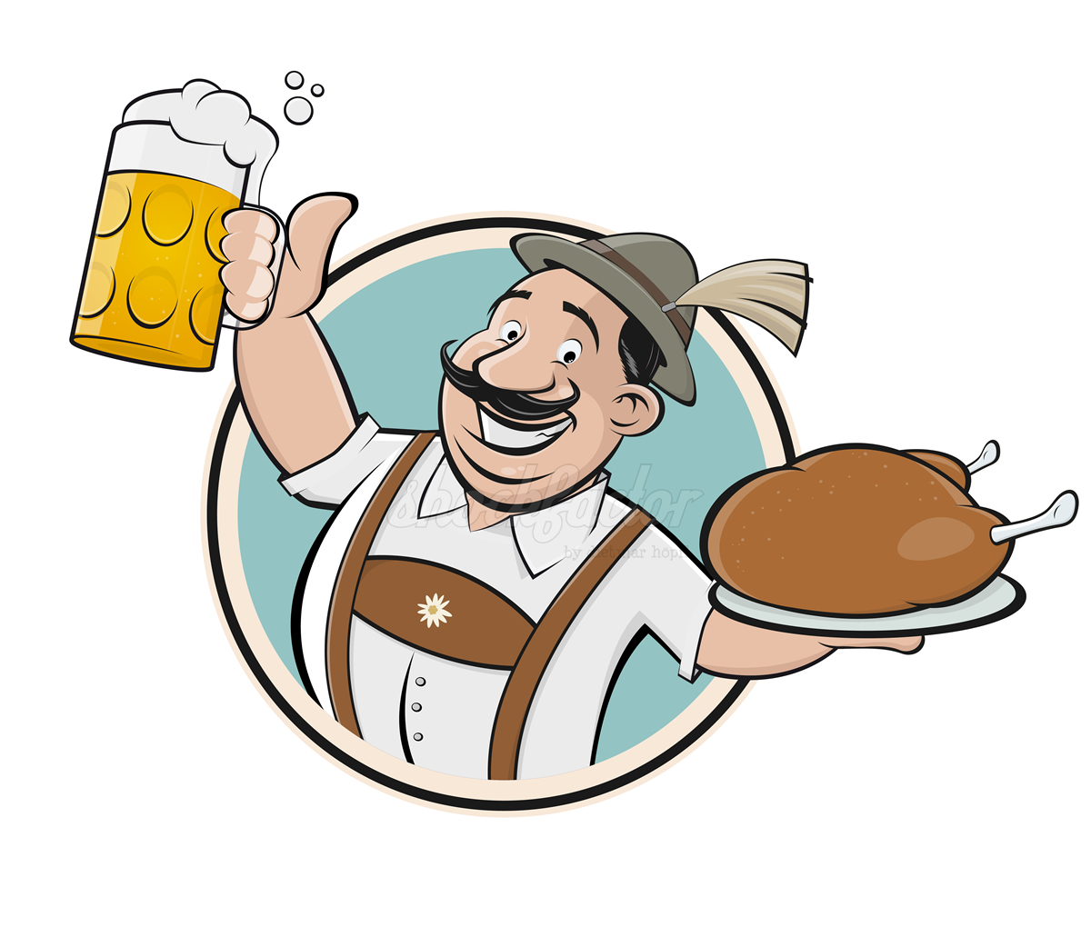 bayerisch biergarten bier logo