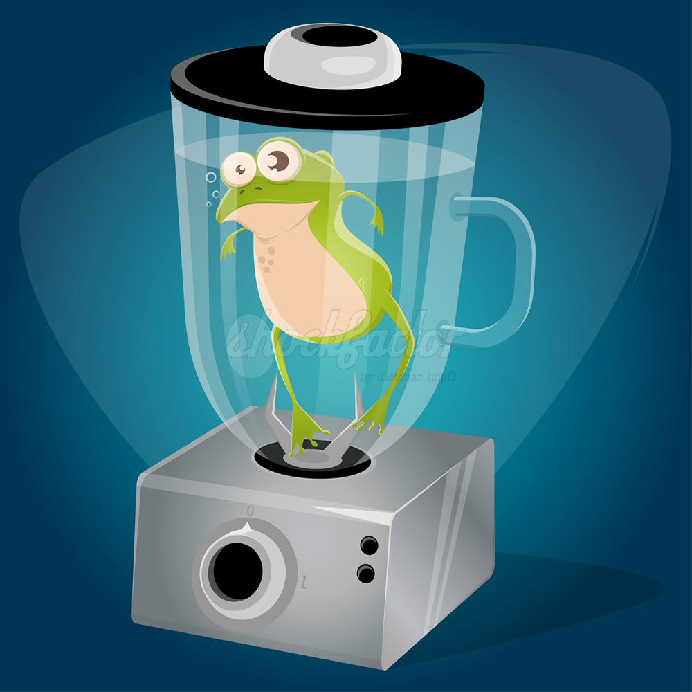 Frosch Mixer Frog Blender Cartoon Comic Clipart