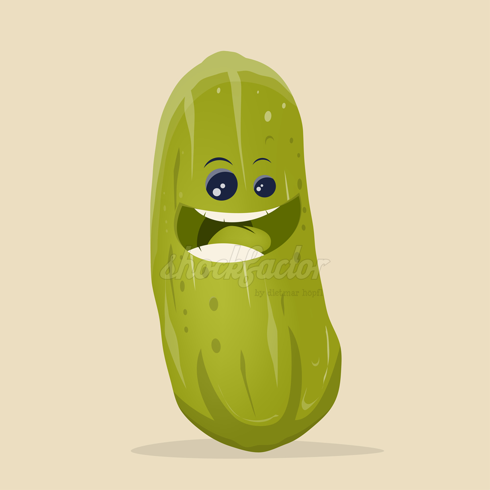 Pickle Cartoon Character Essiggurke