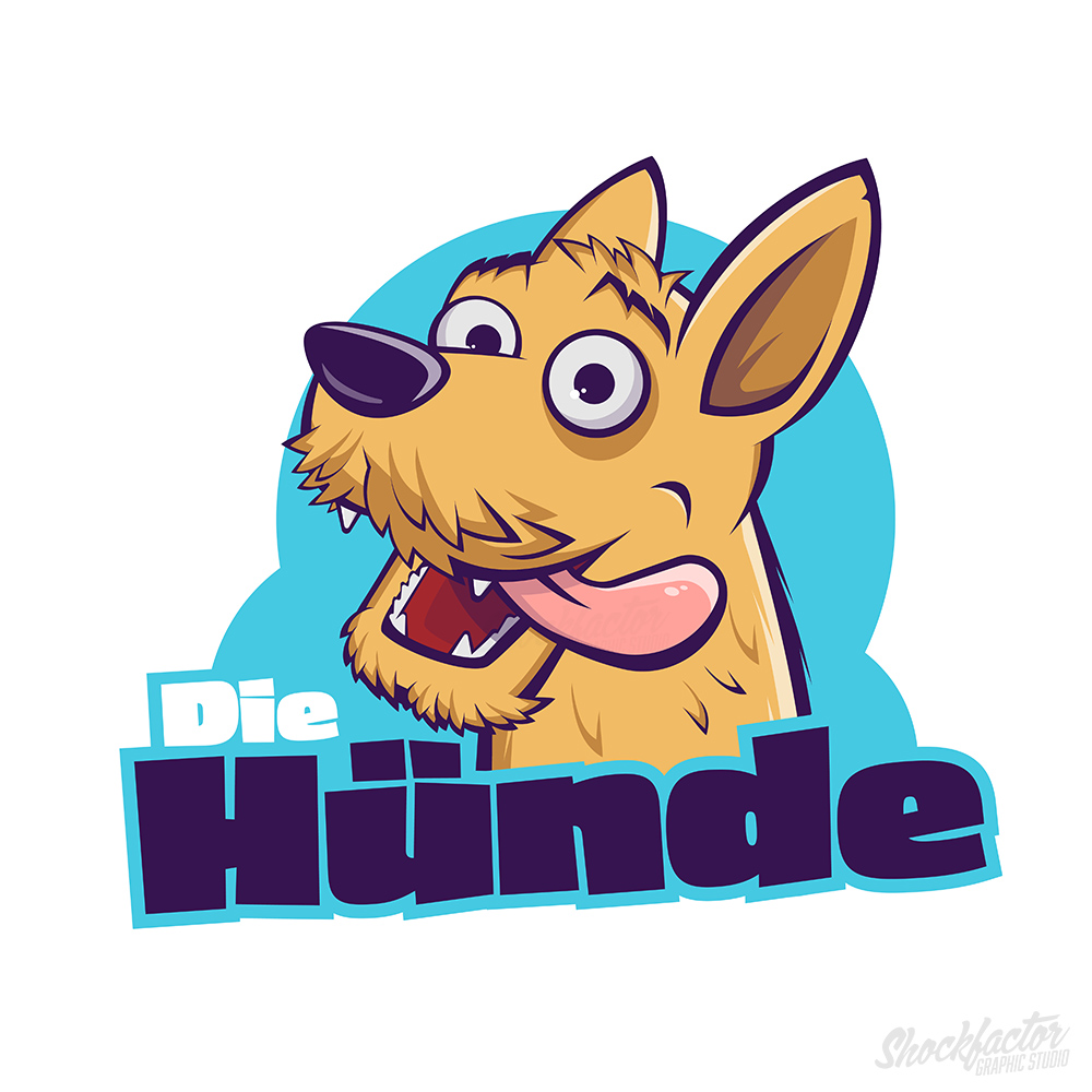 Dog Cartoon Logo Hunde