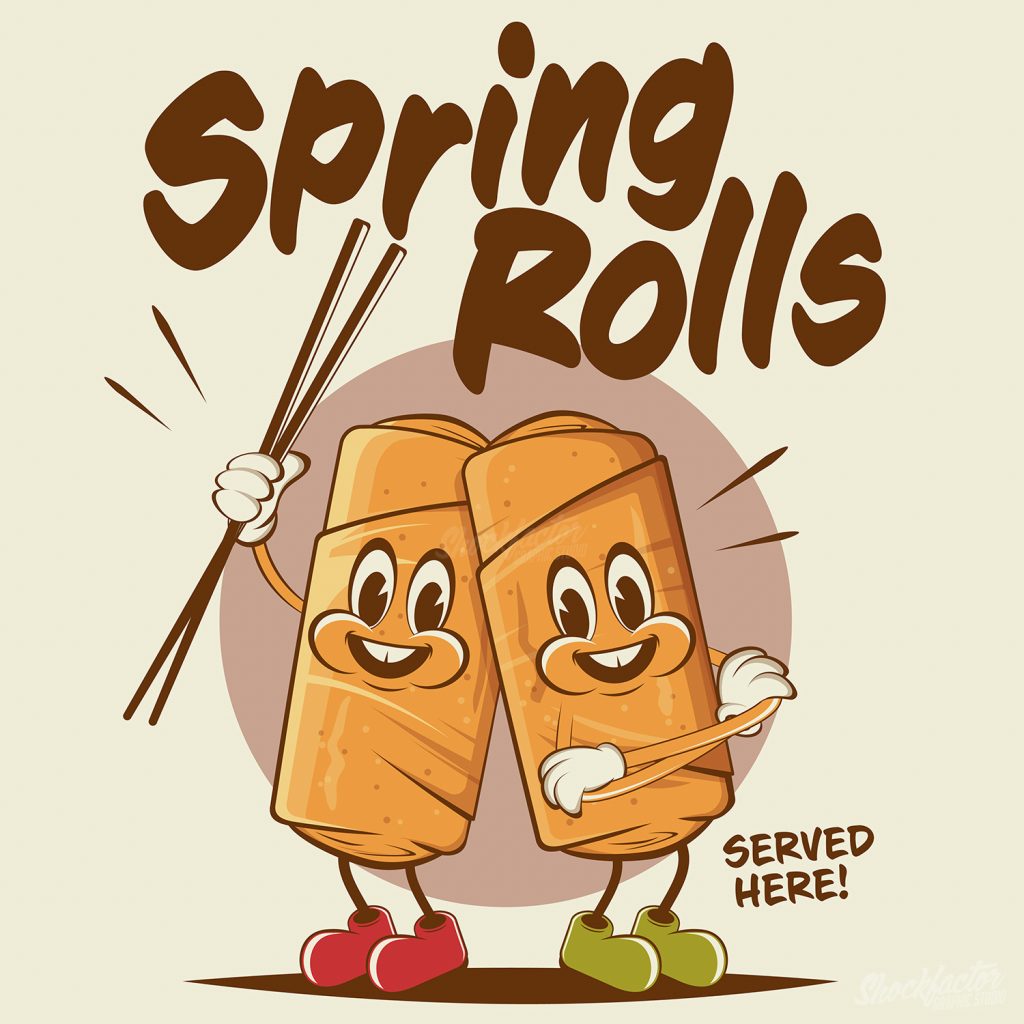 Cartoon Spring Rolls