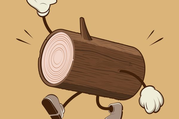 Cartoon Wood Log