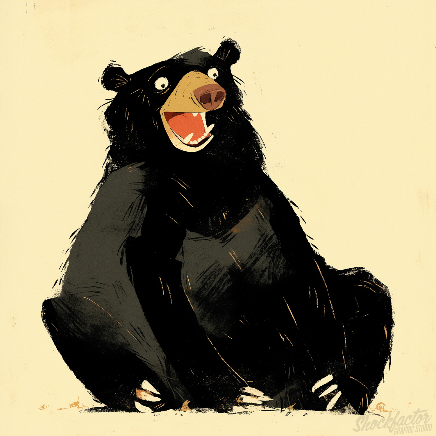 Black Bear Cartoon